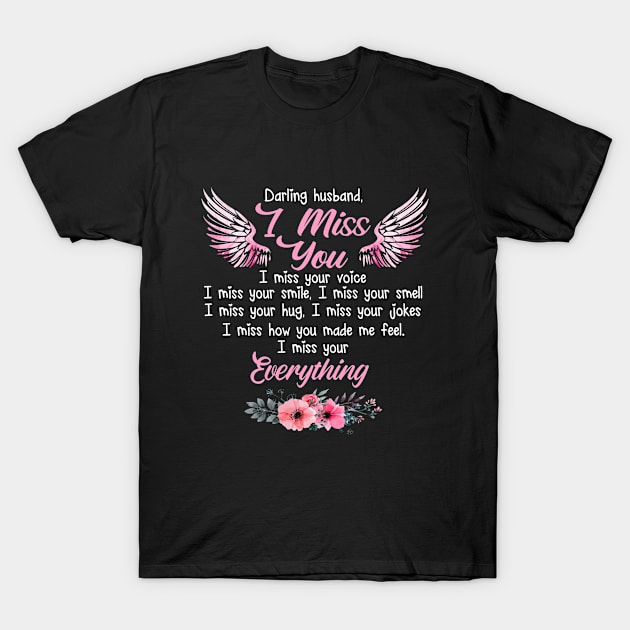 Darling Husband I Miss You T-Shirt by DMMGear